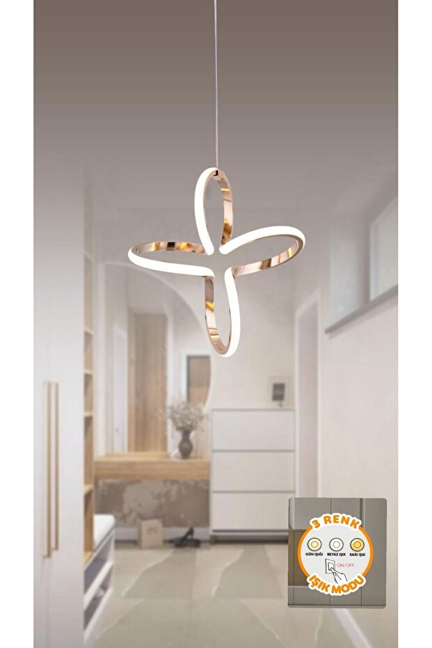 YONCA MODEL GOLD TEKLİ AVİZE
