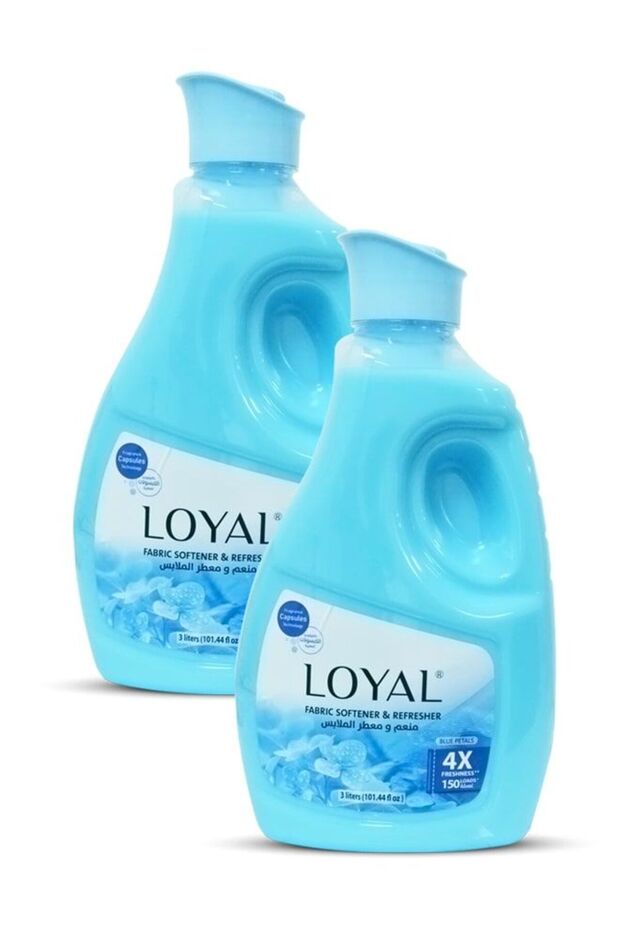 Concentrated Blue Petals Fabric Softener Liquid Bulk Box (2 x 3000ml)