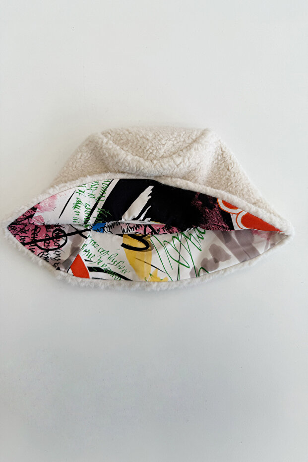 Duoshe Double-Sided Ecru Bucket Hat