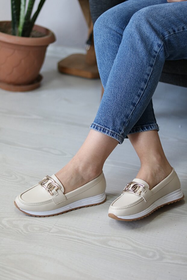 Orthopedic Sole Ballerinas with Buckle