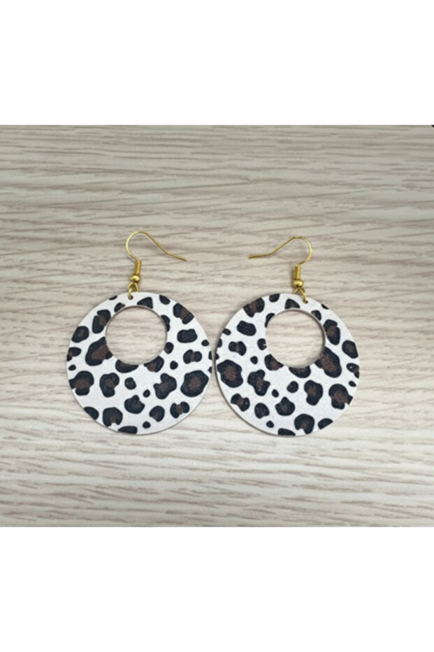 Leopard Hoop Earrings - 2
