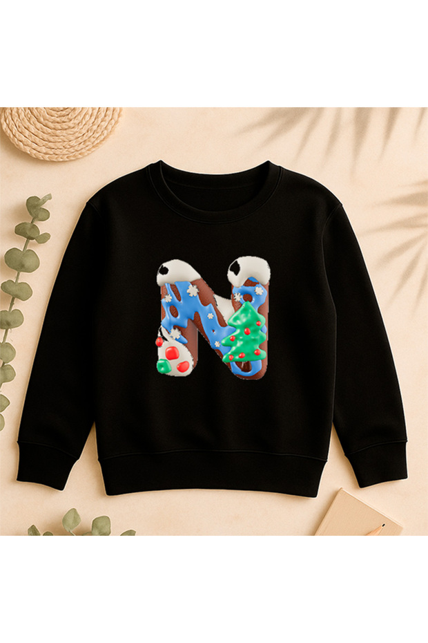 Sweatshirt Casual Front Side Printed 100% Cotton Fancy Crew Neck Oversize