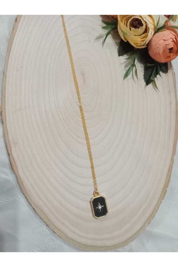 Black Tip Steel Necklace