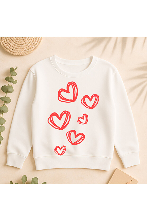 Sweatshirt Casual Front Side Printed 100% Cotton Fancy Crew Neck Oversize