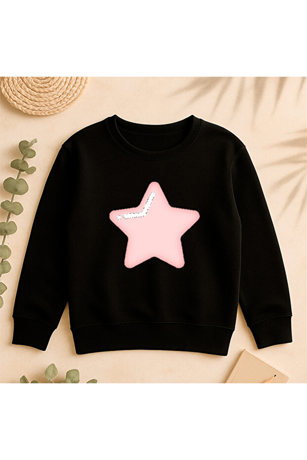 Sweatshirt Casual Front Side Printed 100% Cotton Fancy Crew Neck Oversize