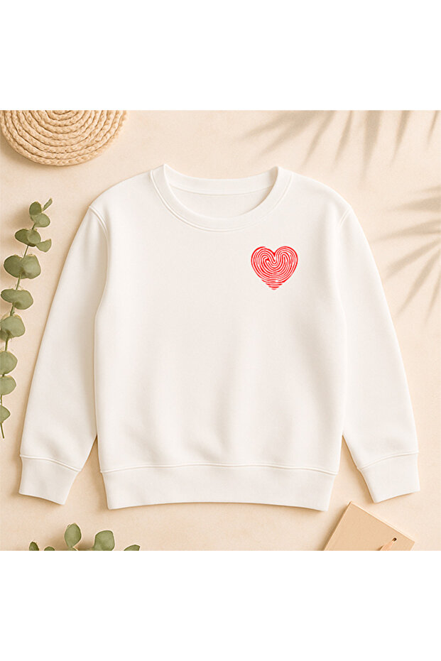 Sweatshirt Casual Front Side Printed 100% Cotton Fancy Crew Neck Oversize