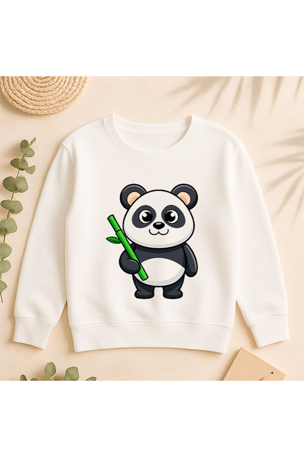 Sweatshirt Casual Front Side Printed 100% Cotton Fancy Crew Neck Oversize