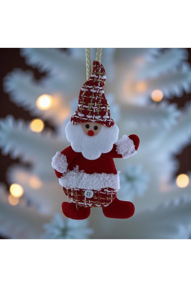 Felt Santa Claus Tree Ornament, Decorative Felt Christmas Ornament, Colorful Santa Claus Ornament