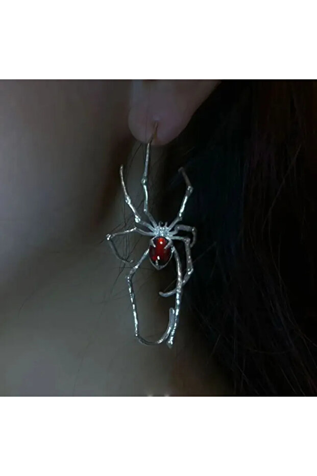 Gotik Örümcek Küpe - 2