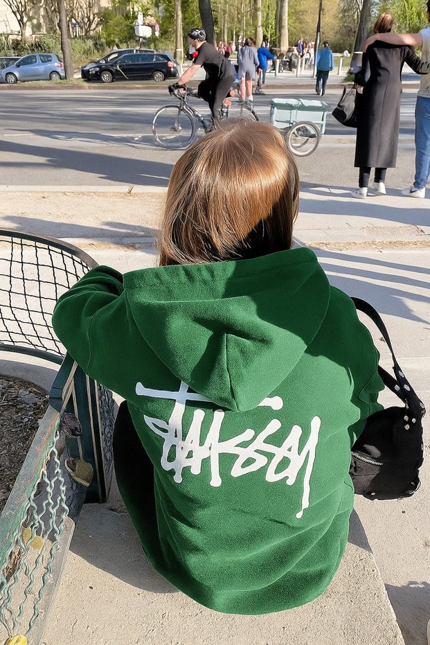 Unisex Oversized 3 Thread K Hooded Back Lettering B Printed Kangaroo Pocket Street Style Sweat Hoodie