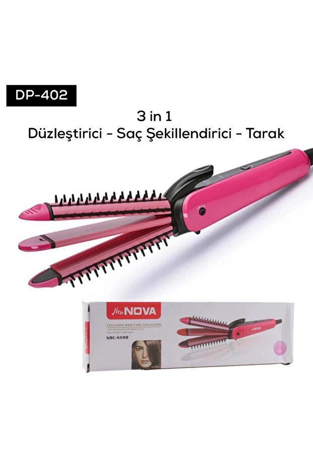 Thick headed roller comb curler