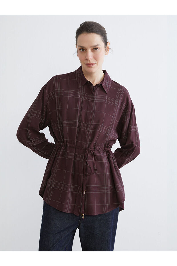 Özmarka New Season Plaid Women's Shirt Tunic