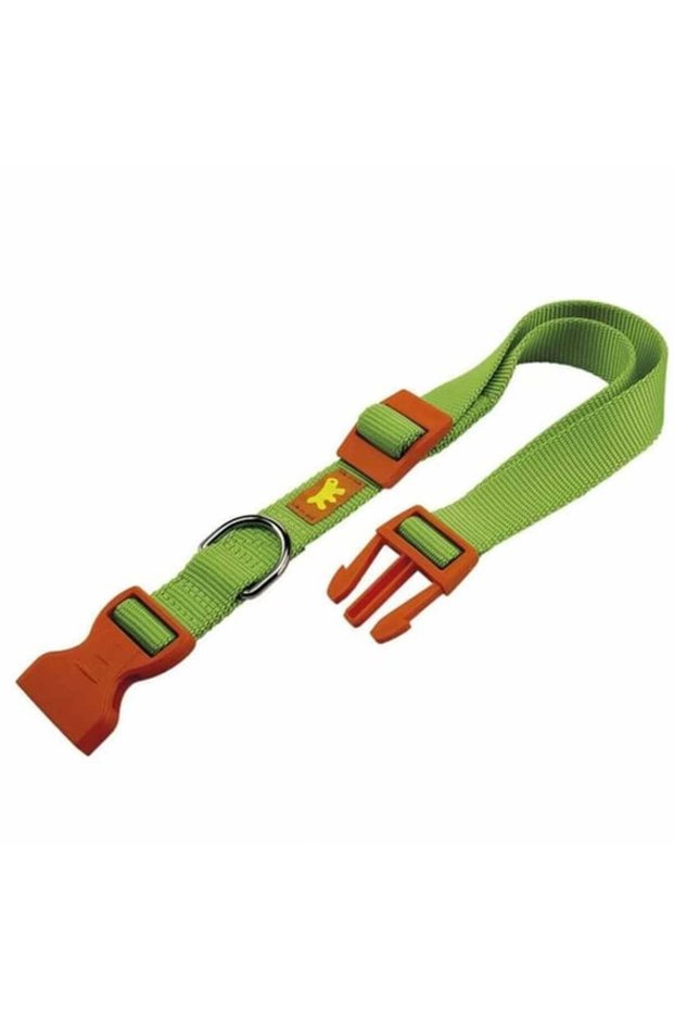 Club C Colours Nylon Dog Collar With Snap ClipColor: Green, Dimension: 30-44cm x 15mm