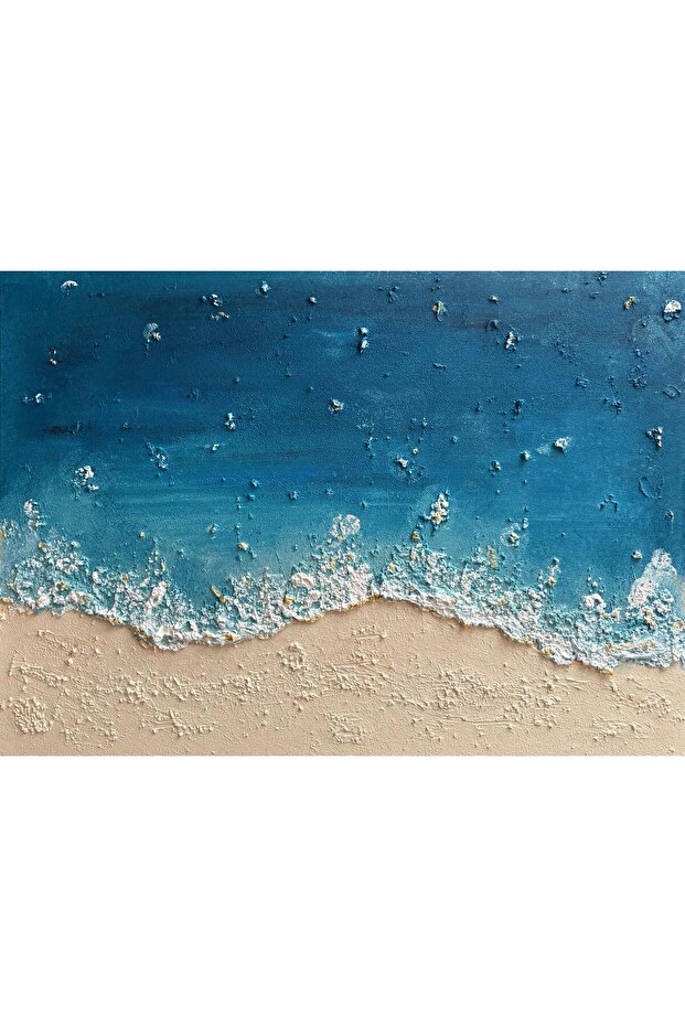 BesArt- Rölyef Dokulu Tablo - Deniz temalı Kabartmalı - 2