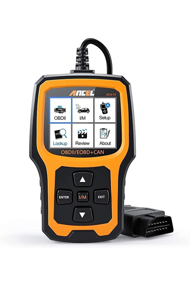 قارئ أكواد المركبات AD410 OBD II المحسّن مع حقيبة واقية - 2