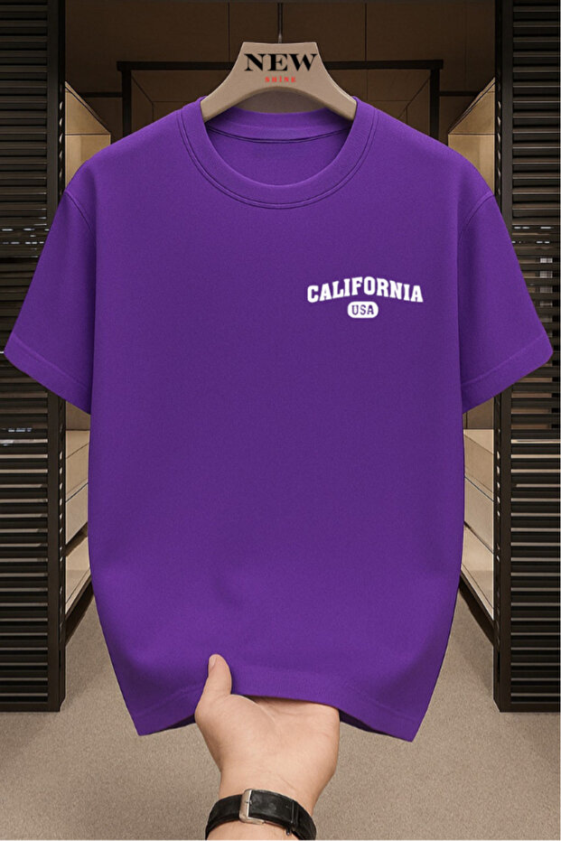 California Usa Printed Oversized T-Shirt