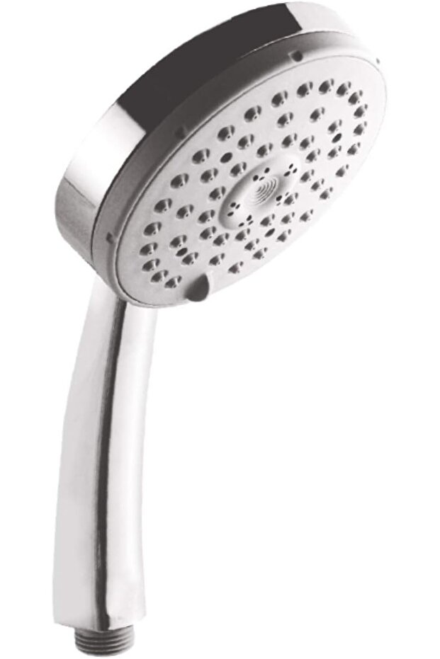 Rain Jet High-Pressure Hand Shower – Silver Chrome, Adjustable Bracket, Durable Nozzles