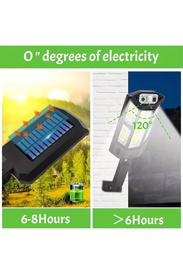 Solar Induction Wall Lamp PP-900C with 59 COB LEDs – Motion Sensor, Remote Control, Waterproof IP6 - 3