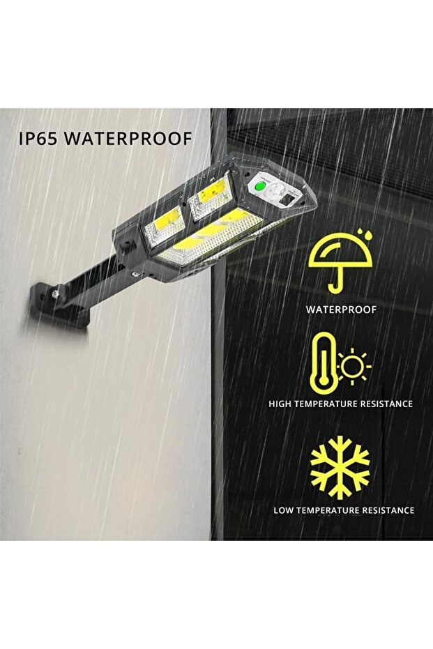 Solar Induction Wall Lamp PP-900C with 59 COB LEDs – Motion Sensor, Remote Control, Waterproof IP6 - 6