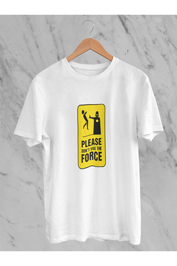 Pleace Don'T Use the Force Printed Cotton Ov Oversized Alip Short Sleeve Unisex T-Shirt