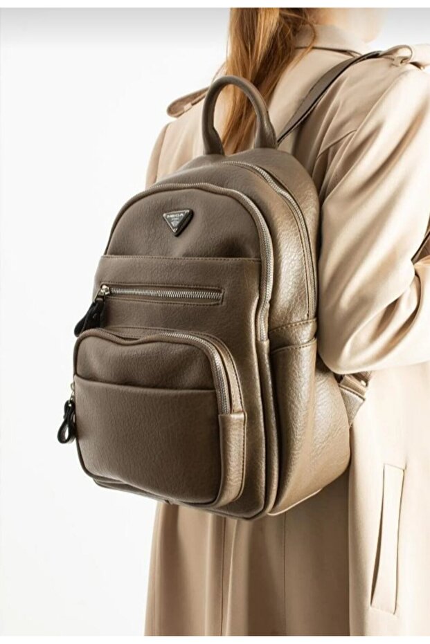 حقيبة ظهر نسائية كبيرة متعددة الأقسام مناسبة للاستخدام اليومي - 2