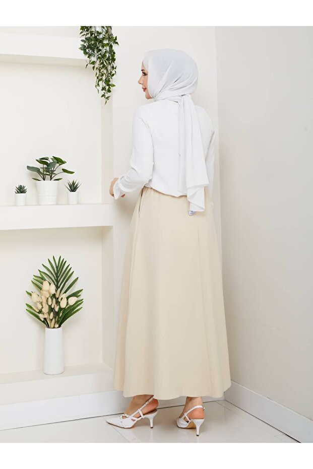 Basic Cepli Rahat Kesim Maxi Etek - 7