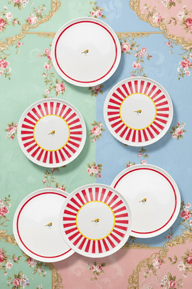 Bird Time 6 Parça Pasta Takımı - 5