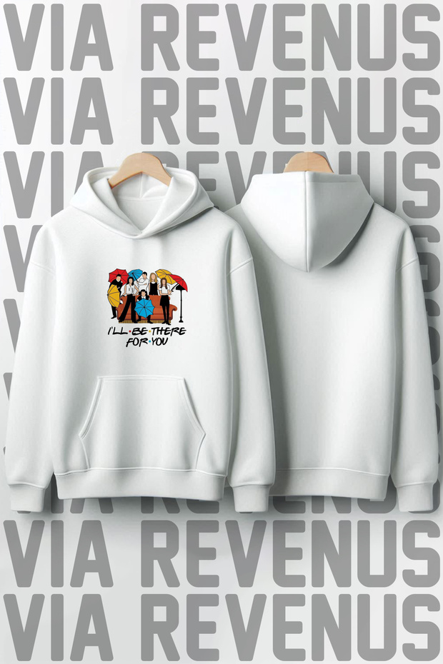 Friends Printed 100% Cotton Premium Quality Hooded Sweatshirt