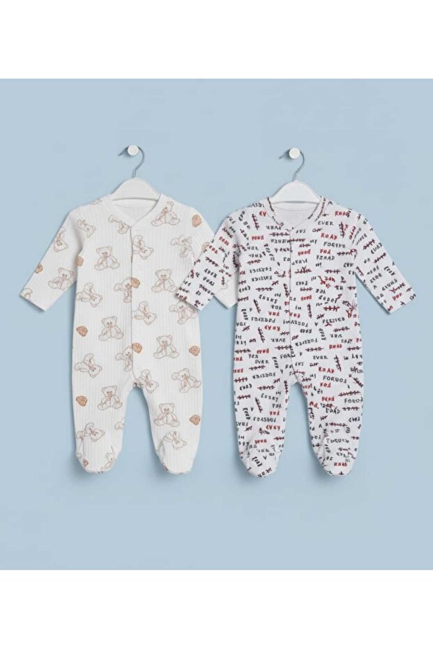 Baby Boy 2-Piece Jumpsuit Set 100% Pa Cotton Long Sleeves Hospital Release