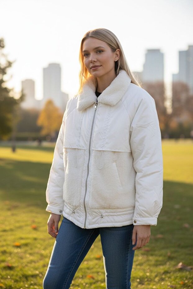 POLYESTER DETAYLI POLAR MEVSİMLİK MONT - 1