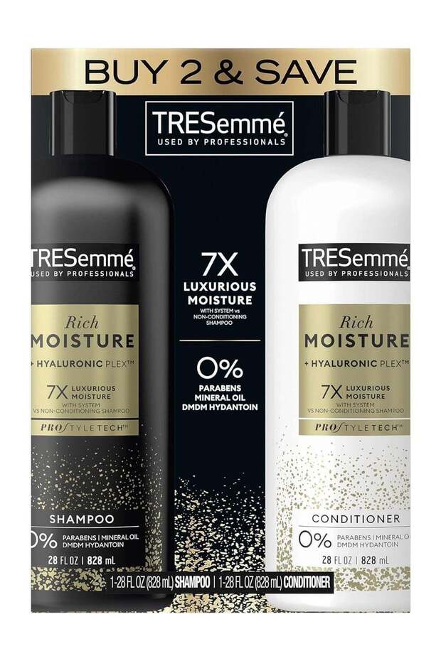 Rich Moisture Shampoo & Conditioner Pack of 2 for Dry Hair, 28 oz