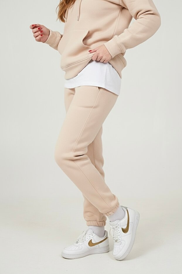Mbey 3 İplik Ş Fleece-Lined Women's Sweatpants