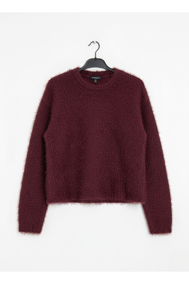 Premium Tüylü Basic Kadın Kazak - 2