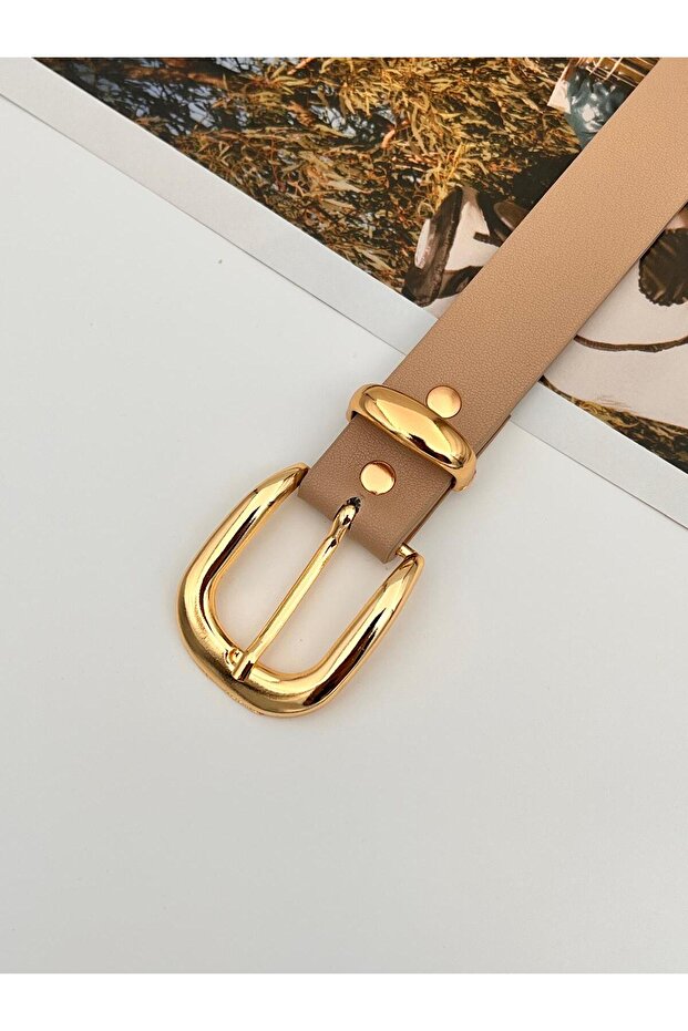 Gold Bridge Buckle Women's Belt, Jacket Belt, Trouser Belt.