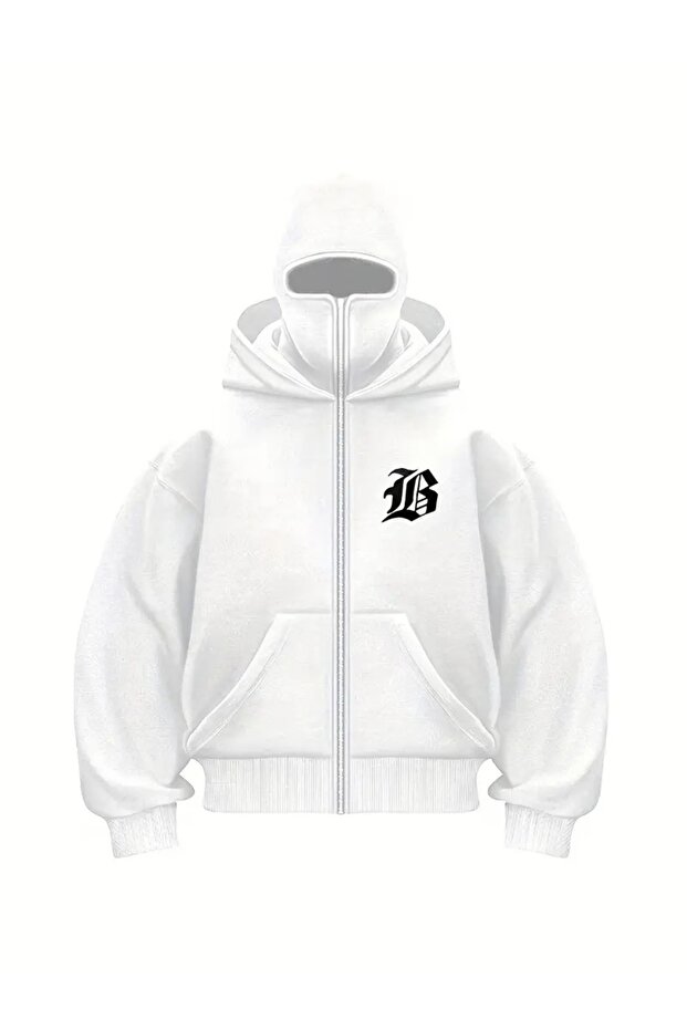 00 Hooded Zippered Windbreaker Jacket