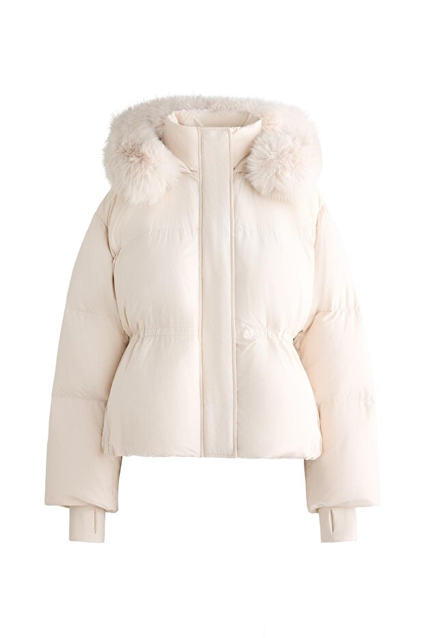 سترة قصيرة مبطنة بالريش بنسبة 100% - 7