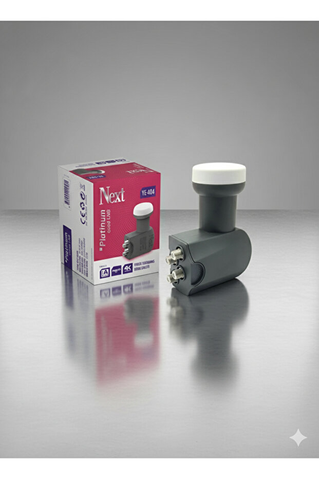 Next YE-404 4’lü LNB (Quad) Platinium 0.1 dB – 3D Full HD 4K Uyumlu