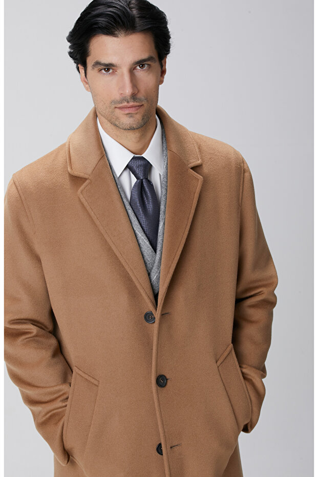 Limited Camel Yün Palto - 2