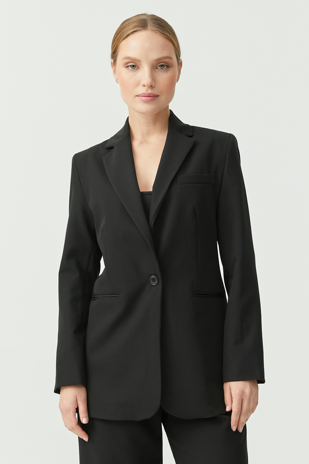 Kadın Tek Düğmeli Ceket - 6