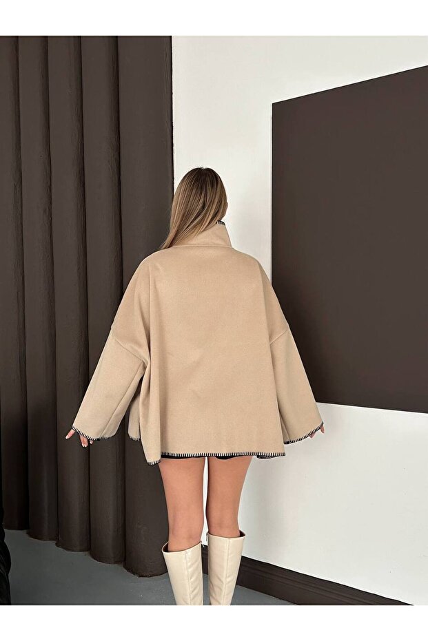 OVERSİZE TREND KAŞE CEKET - 3