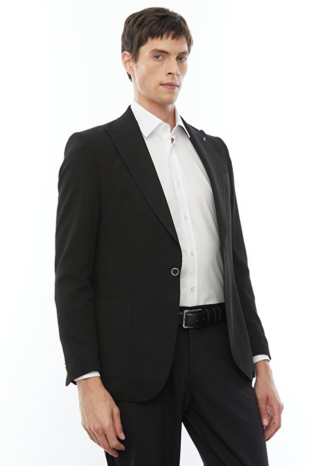 سترة رجالية كلاسيكية بزر واحد - 8