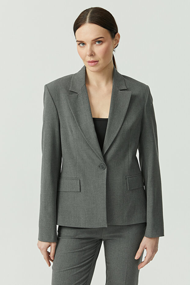 Tek Düğmeli Ceket - 6