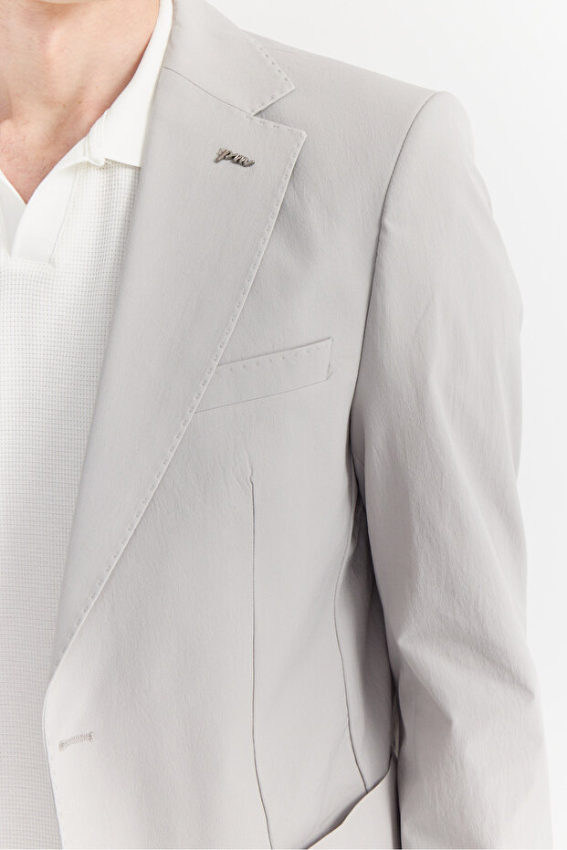 سترة بياقة أحادية للرجال - 7