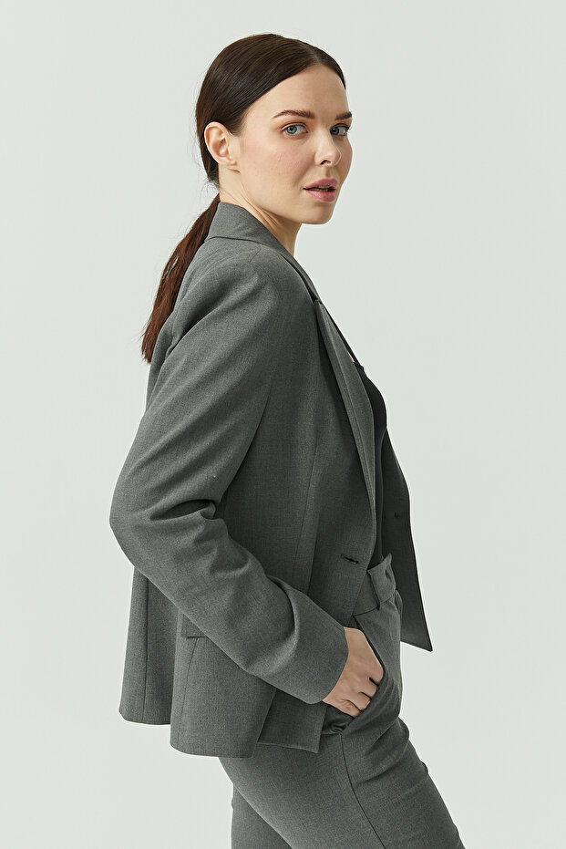 Tek Düğmeli Ceket - 5