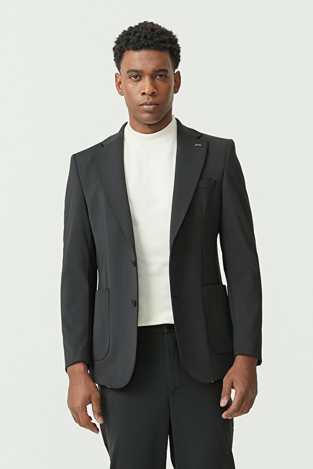 Men's Double Button Classic Cut Jacket - 4