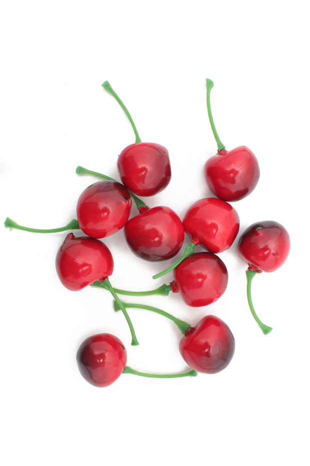 10Pcs 4cm Artificial Cherry Seeds Auxiliary Product in New Year's Product Decorations