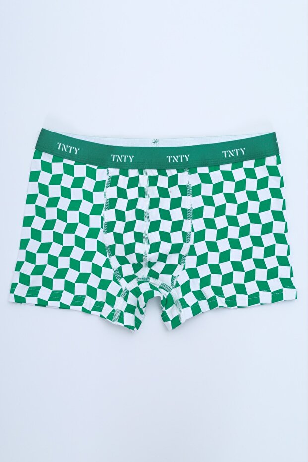 بوكسر للأولاد بنمط مطبوع مكون من 4 قطع - 2