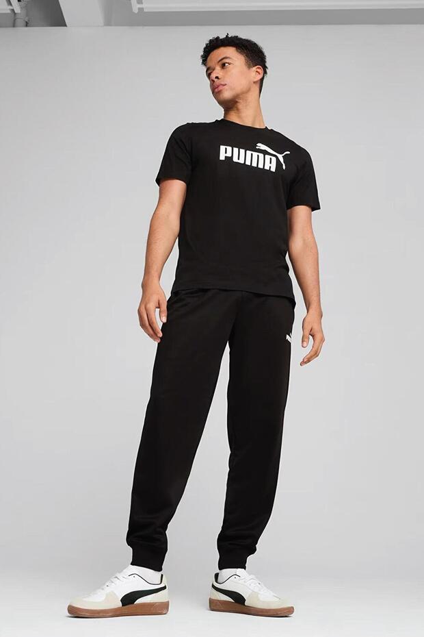 Ess No.1 Logo Tee Men's Printed T-Shirt Black Color