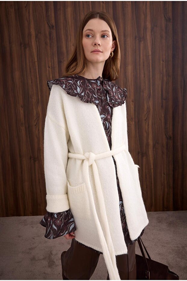 Alpaka Hırka Ekru - 2