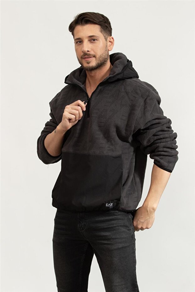 Erkek Kapüşonlu Sweatshirt - 2